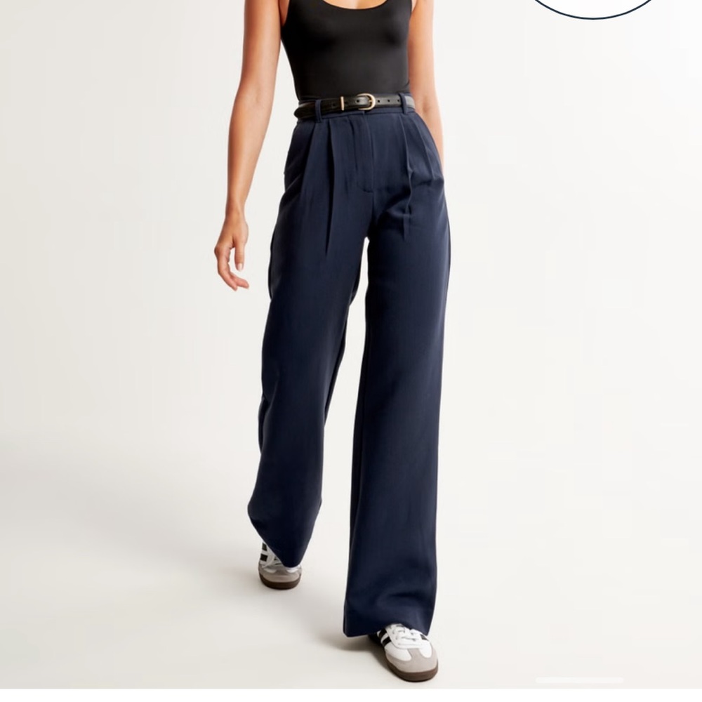 Navy Sloane Tailored Pants
